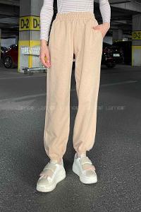 Lamelif Arina Paça Lastikli Eşofman Sütlü Kahve