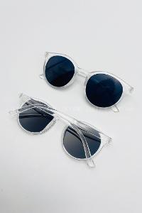 Lamelif Ayris -Şeffaf Çerçeve Siyah Cam- Güneş Gözlüğü