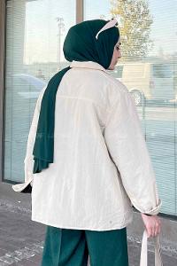 Modalamelif Rogers Mat Görünümlü Çıtçıtlı Mont Taş