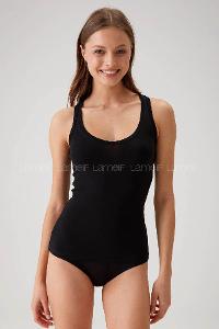 Lamelif Kotton Bayan Klasik Kalın Askı Atlet