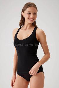 Lamelif Kotton Bayan Klasik Kalın Askı Atlet