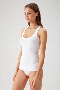 Lamelif Kotton Bayan Klasik Kalın Askı Atlet