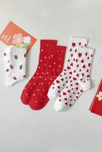 Lamelif 5li Çilek Kolej Çorap