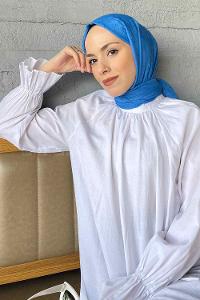 Lamelif Bambu Şal Okyanus Mavi