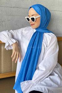 Lamelif Bambu Şal Okyanus Mavi