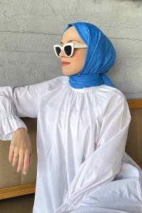 Lamelif Bambu Şal Okyanus Mavi