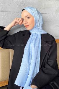 Lamelif LSY Desen Jakar Serisi Şal Bebe Mavi