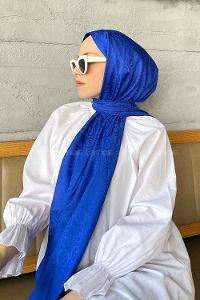 Saxe Viscose Fabric Printed Shawl