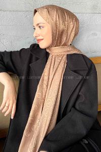 Lamelif LSY Desen Jakar Serisi Şal Sütlü Kahve