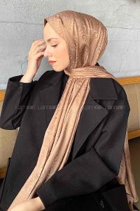 Lamelif LSY Desen Jakar Serisi Şal Sütlü Kahve