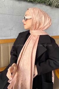 Lamelif LSY Desen Jakar Serisi Şal Vizon