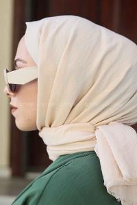 Lamelif Soft Touch Şal Bej