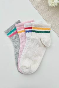 Lamelif 4lü Yarım Konç Çorap