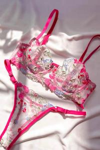 Very Colorful-en Cotton Fabric Underwire Unsupport 