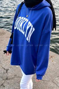 Saxe Hood Neck Long Arm Printed Sweatshirt