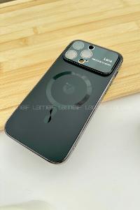 Lamelif iPhone 14 Pro Max Kamera Korumalı Telefon Kılıfı Siyah Renk