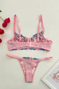 Lamelif Prenses Çiçekli Sandy Bra Tül Takım