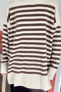 Brown Medium Crew Neck Long Arm Jumper