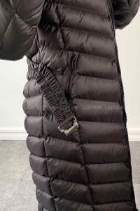 Black Zippered Neck Long Arm Coat