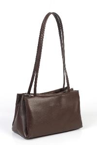 Lamelif Vintage Kadın Baget Çanta Acı Kahve