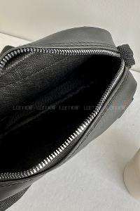 Black Buckle Skin Hand Bag Bag