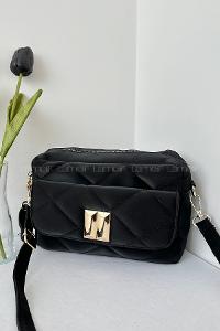 Black Buckle Skin Hand Bag Bag