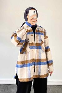 Brown Shirt Collar Long Arm Poplin Fabric Unprinted Shirt