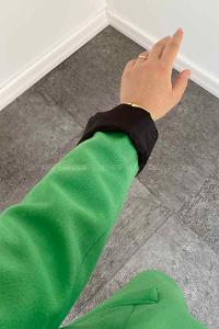 Grassgreen V Neck Long Arm Poplin Fabric Elastan Jacket