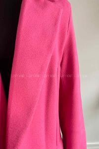 Lamelif Daisy Kaşe Ceket Fuşya