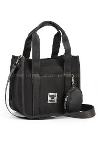 Black Buckle Skin Hand Bag Bag