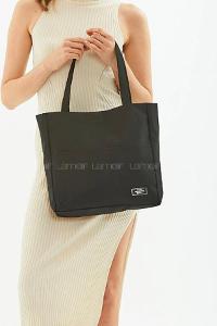 Black Without Accessories Rope Hand Bag Bag