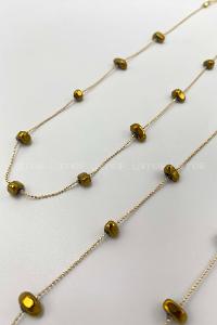 Lamelif Gold Taşlı Kolye