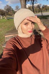 Brown Crew Neck Cotton Fabric Unprinted Tunic