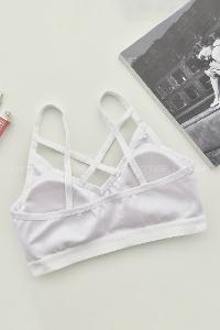 Lamelif Önü Çapraz Askılı Pedli Sporcu Sütyen