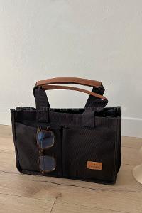Black With Suspenders Skin Hand Bag Bag