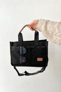 Black With Suspenders Skin Hand Bag Bag