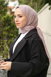 Lamelif Cotton Line Şal Açık Pudra