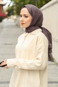 Lamelif Cotton Line Şal Antrasit