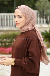 Lamelif Cotton Line Şal Camel