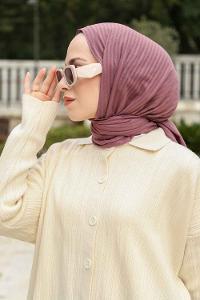 Lamelif Cotton Line Şal Gül Kurusu