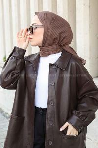 Lamelif Cotton Line Şal Kakao