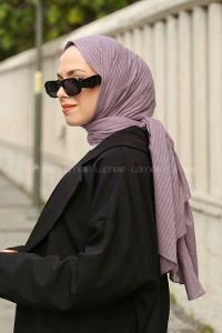 Lamelif Cotton Line Şal Leylak