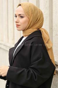 Lamelif Cotton Line Şal Sarı