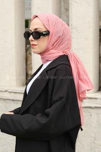 Lamelif Cotton Line Şal Şeker Pembe