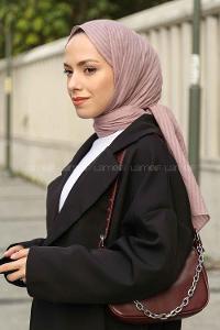 Soft Powder Cotton Striped Shawl