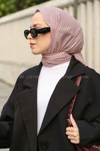 Soft Powder Cotton Striped Shawl