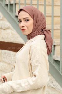 Ashes Gray Cotton Fabric Straight Shawl