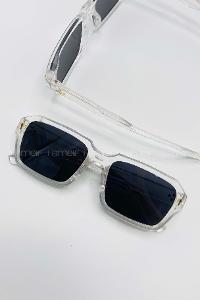 Lamelif Monya Şeffaf-Siyah Güneş Gözlüğü