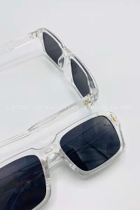 Lamelif Monya Şeffaf-Siyah Güneş Gözlüğü