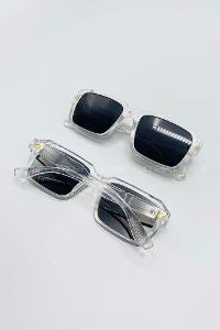 Lamelif Monya Şeffaf-Siyah Güneş Gözlüğü